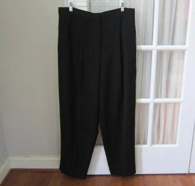 Jessica Simpson Black Ibiza Pleated Front Dress Pants Women's Size 16 New! - Image 1 of 4