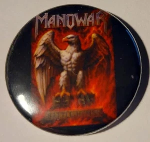 1x Manowar Button True Metal Heavy Metal Power Metal - Picture 1 of 1