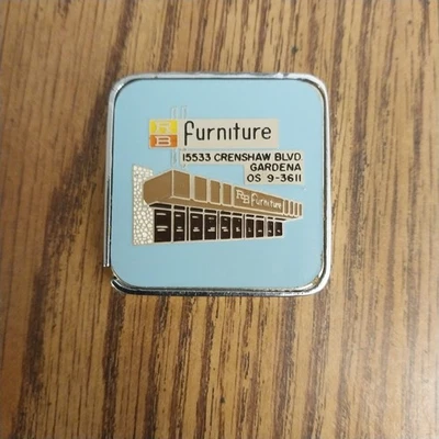 Vintage RB Furniture Tape Measure 6ft (72 in.) 1970's.  Advertising - Image 1 of 3