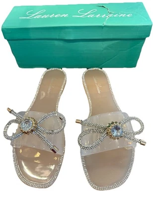 Sandalias planas Lauren Lorraine Breeze Blush para mujer talla 7 nuevas con caja Foto 1 de 4