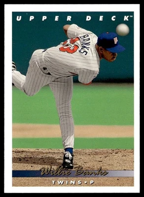 1993 Upper Deck Willie Banks Minnesota Twins #686 - Image 1 of 2