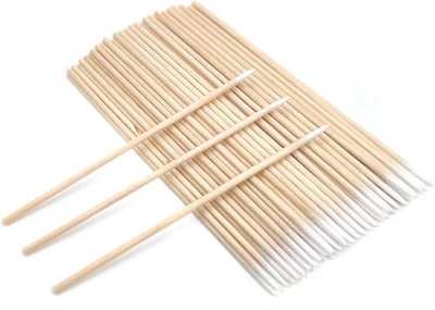 400pcs Pointed Cotton Swabs Single-tip, for Eyebrow Tattoo Nail Seam - Image 1 of 4