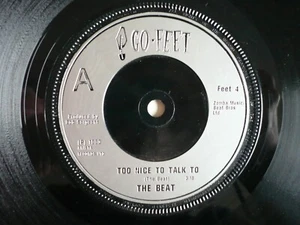 The Beat Too Nice To Talk To 7" Vinyl UK 1980 Go-Feet A3/B3 Single EXC - Picture 1 of 8