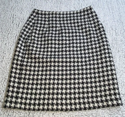 J.G. Falda de pata de gallo Hook para mujer talla 6P blanco y negro mezcla de acrílico/lana Foto 1 de 4