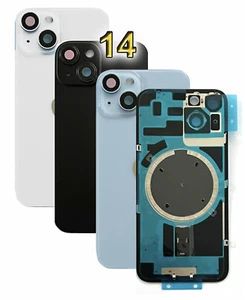 Backcover do iPhone 14 Wstępnie zmontowane tylne szkło Tylna pokrywa baterii Szklana obudowa - Zdjęcie 1 z 7
