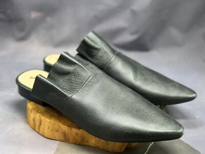 Free People Sienna babado 39,5 biqueira pontiaguda de couro preto em excelente estado usado - Imagem 1 de 4