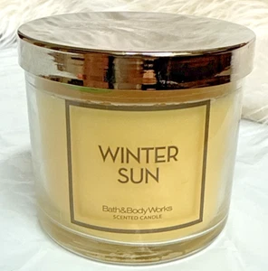 Bath Body Works WINTER SUN Eindochtkerze 4 Oz. NEU - Bild 1 von 5