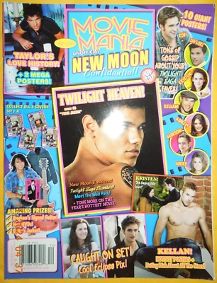 TAYLOR LAUTNER movie mania NEW MOON Pattinson KELLAN Kristen Stewart +10 POSTERS - Image 1 of 4