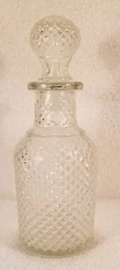 AVON 6 Diamond Style Vintage Glass Perfume Bottle - Picture 1 of 4