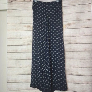 Cartonnier Sinewy Spots Circle Wide Leg Palazzo Navy Blue Rayon Pants Size 0 - Bild 1 von 12