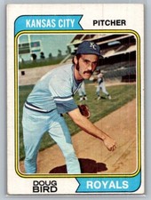 1974 Topps Vintage #17 Doug Bird Kansas City Royals Baseball Card