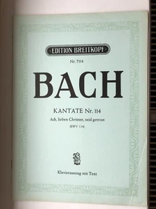 JS Bach: Cantata BWV 114 - Ach, lieben Christen, seid getrost - Picture 1 of 3