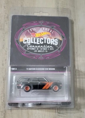 '71 Datsun Bluebird 510 Wagon Hot Wheels 29th Convention * 2015 * NIP 1:64 Scale - Image 1 of 4