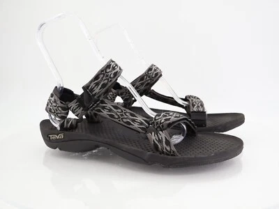 Sandalia Teva Hurricane IV para hombre talla 12 con tiras ajustables deportiva exterior negra Foto 1 de 4