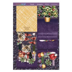 Hunkydory Pop-Up Stepper Card - Purr-fect Christmas : Christmas Pop-Up Stepper - Picture 1 of 3
