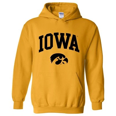 Sudadera con Capucha Iowa Hawkeyes Arch Logo Licenciada - Dorada Foto 1 de 4