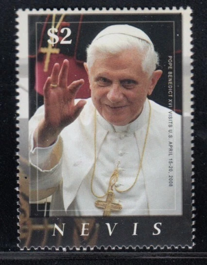 NEVIS Pope Benedict XVI Visits U.S. MNH stamp - Image 1 of 1