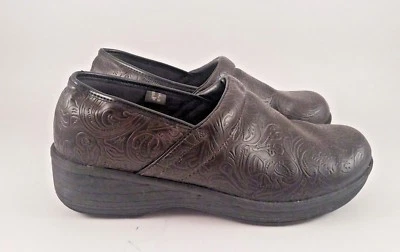 Zapatos de mula Safe-T-Step cómodos sin cordones marrón para mujer, talla 9,5 EE. UU. Foto 1 de 4