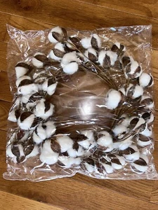 15" Wattebausch Kranz Cotton Boll - Bild 1 von 2