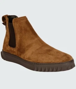 New! SALVATORE FERRAGAMO Men's 'Talos' Suede Chelsea Boots Size 13 M MSRP $695 - Picture 1 of 7