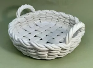 Cesta vintage Heramiche estilo castellano tejida cerámica con 2 asas - Imagen 1 de 7