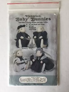 Patrón de costura y ropa conejitos de bebé victorianos de 2 tamaños #137 Pascua - Imagen 1 de 2