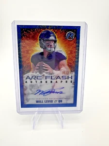 Will Levis Auto 2024 Topps Resurgence Arc Flash Blue Refractor Auto /99 Titans - Picture 1 of 2