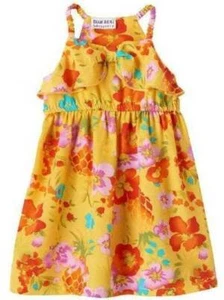 Girls Dress Summer Easter Dress Blueberi Blvd Yellow Floral Sleeveless Sun-sz 5 - Picture 1 of 5