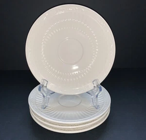 Mikasa Italian Countryside Saucers Set Of 4 Ribbed Ivory 6.5” Plates DD900 - Picture 1 of 5