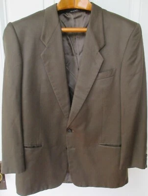 Blazer Giorgio Armani Le Collezioni 44R Marrón Mezcla Seda Hecho en Italia Foto 1 de 4