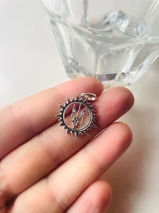 Tryzub Sterling Silver Pendant #5 - Picture 1 of 3