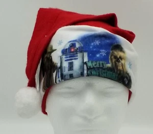 Disney Star Wars Santa Hat R2D2 Yoda Chewbacca Christmas Felt Santa Hat New - Picture 1 of 10