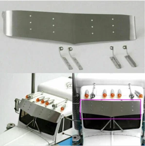 Piastra visiera solare in metallo per parti di aggiornamento camion trattore Tamiya 1/14 King Hauler RC - Foto 1 di 6