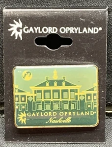 Opryland Nashville Hat Lapel Pin Back Vintage Green & Gold NOS - Picture 1 of 1