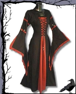 Vampiro - Vestido gótico largo Kelsi Inter moden - Imagen 1 de 5