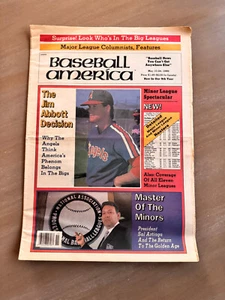 Revista de béisbol de colección del 10 de mayo de 1989 de Estados Unidos Jim Abbott California Angels - Imagen 1 de 1