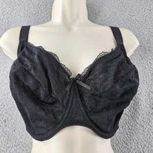 Freya Bra Womens 34K Black Underwire Lace Unlined Sheer AA1012BLK - Picture 1 of 12