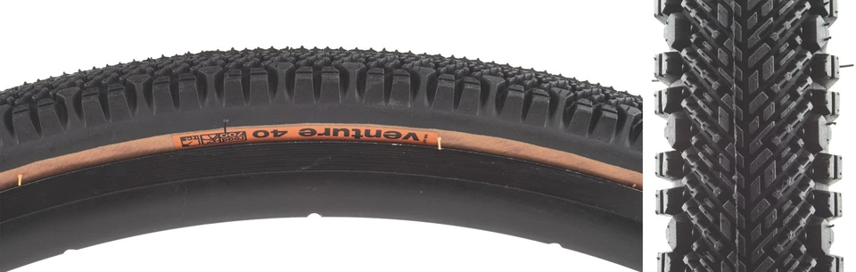 WTB Venture Tire - 700 x 40, TCS Tubeless, Folding, Black/Tan - Image 1 of 1