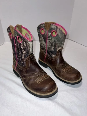 Botas de Vaquero Ariat Fatbaby Rosa Camufladas Marrón Western 10008724 Talla 4 Foto 1 de 4