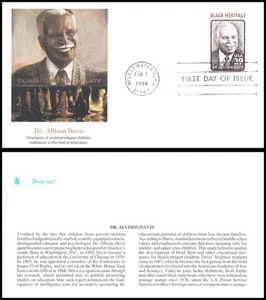 1994 Dr. Allison Davis Sc 2816 FDC Fleetwood education sociology equality rights - Picture 1 of 1