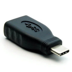 USB 3.2 Gen 1 Type-C Male to USB Type A Female Adapter Black - Picture 1 of 2