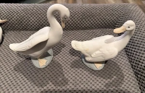 2 Vintage Lladro NAO Duck Goose Figurine Statue 5" Made Spain Daisa 1978 + 1 - Picture 1 of 14