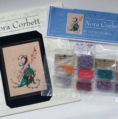 Nora Corbett The Leaf 收藏家串珠十字绣图和装饰包 — 第 1/4 张图片