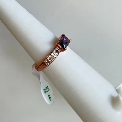 Bomb Party "He encontrado mi pasión" talla 8 amatista en oro rosa Foto 1 de 4