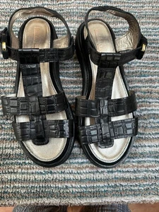 White Stuff Black Sandals Size 7 - Picture 1 of 3