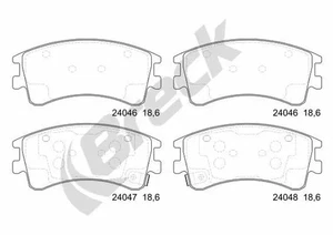 Bremsbeläge 24046 00 701 10 BRECK für MAZDA 6 Hatchback 6 Drei Volumen - Bild 1 von 9