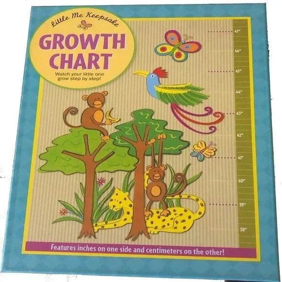 Tabla de crecimiento colgante de pared para niños tema safari recuerdo regalo baby shower nuevo sin etiquetas Foto 1 de 1