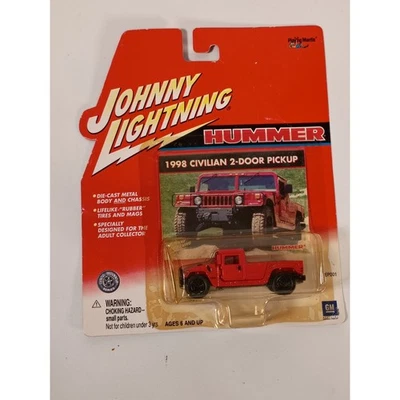 Johnny Lightning 1998 camioneta civil Hummer rojo fundido a presión juguete de coleccionista para adultos Foto 1 de 4