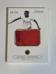 2024 EDICIÓN DE RECUERDO ALYSSA THOMPSON JUEGO USADO CAMISETA GEMA RELIQUIA/99 #307 - Imagen 1 de 2