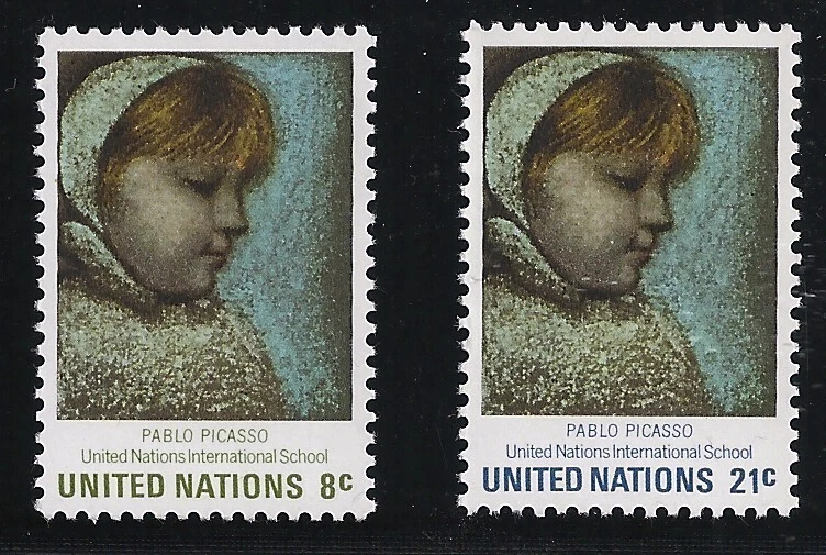 UN Scott #NY 224-25, Singles 1971 Complete Set FVF MNH - Image 1 of 1